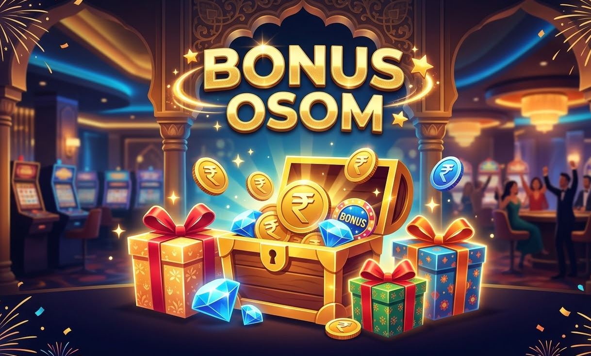 Osom Casino India bonus and promotions image with casino rewards theme