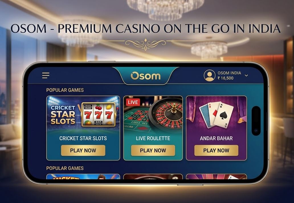 Osom Casino India mobile version on smartphone