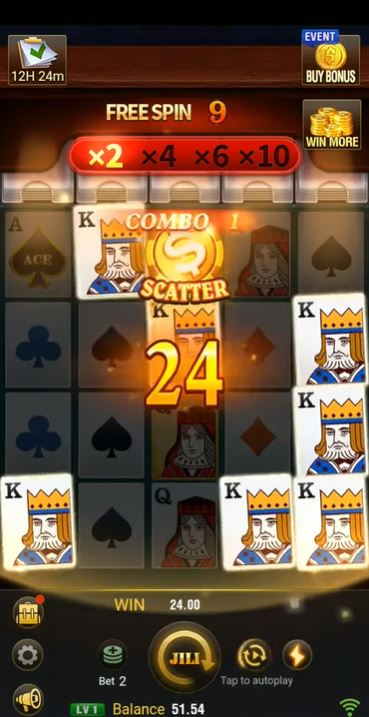 Casino interface screenshot 3